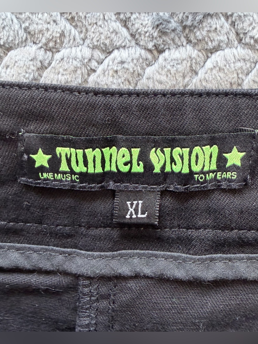 Tunnel Vision Black Heart Plaid Patch Pleated Skort Size XL - Picture 7 of 12